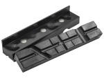 A Faithfull clamp with an adjustable jaw and a screw-tightening mechanism, for holding workpieces in position during cutting, drilling, or bonding.