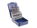 A set of Faithfull screwdrivers with colour-coded handles covering a range of flathead and Phillips sizes.,
