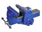 A Faithfull clamp with an adjustable jaw and a screw-tightening mechanism, for holding workpieces in position during cutting, drilling, or bonding.