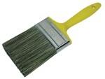 A large masonry brush with stiff synthetic bristles and a comfortable handle, for applying stabilisers, sealers, and textured coatings to walls.