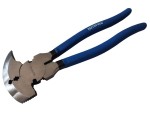 A pair of Faithfull pliers with hardened steel jaws and insulated handles, for gripping and bending work.