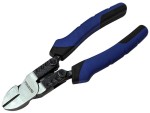 A pair of Faithfull pliers with hardened steel jaws and insulated handles, for gripping and bending work.