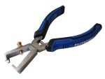A pair of Faithfull pliers with hardened steel jaws and insulated handles, for gripping and bending work.