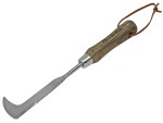 A cutting knife with a steel blade and an ergonomic handle, for general site and workshop use.