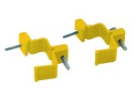 A Faithfull needle file with a hardened steel abrasive surface and a turned wooden or synthetic handle, for shaping and deburring metal.