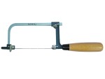 A saw with a hardened blade and a comfortable handle, for cutting timber, metal, or masonry.