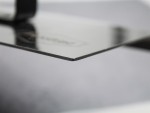 A Faithfull trowel with a polished steel blade and an ergonomic handle, for applying and finishing mortar, plaster, and adhesive.