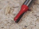 A Faithfull plunge router with a fine depth adjuster and a guide fence, for cutting grooves, rebates, and profiles in timber.
