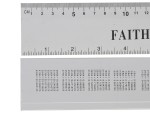 A Faithfull measuring rule with clear graduated markings, for accurate layout and measurement work.