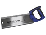 A saw with a hardened blade and a comfortable handle, for cutting timber, metal, or masonry.