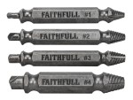 A steel screw with a threaded shaft and sharp point, for general-purpose fastening applications.