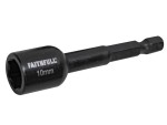 A steel hex nut with an internally threaded profile, for use with a matching bolt or threaded rod.