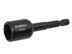 A steel hex nut with an internally threaded profile, for use with a matching bolt or threaded rod.
