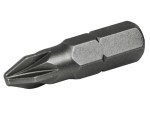 A Faithfull Pozi screwdriver with a comfort-grip handle and a hardened steel tip, for general assembly and fastening work.