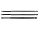 A Faithfull impact-rated screwdriver bit with a hex shank and torsion zone for use in impact drivers.,