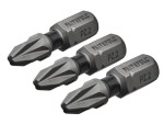 A Faithfull impact-rated screwdriver bit with a hex shank and torsion zone for use in impact drivers.,