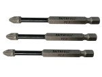 A Faithfull impact-rated screwdriver bit with a hex shank and torsion zone for use in impact drivers.,