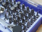 A Faithfull socket wrench set with a ratchet handle and multiple socket sizes, for tightening and loosening nuts and bolts.