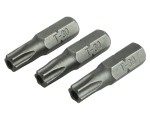 A Faithfull multi-tip screwdriver with a comfort-grip handle and a hardened steel tip, for general assembly and fastening work.