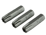 A Faithfull multi-tip screwdriver with a comfort-grip handle and a hardened steel tip, for general assembly and fastening work.