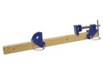 A Faithfull clamp with an adjustable jaw and a screw-tightening mechanism, for holding workpieces in position during cutting, drilling, or bonding.