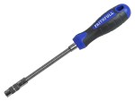 A Faithfull multi-tip screwdriver with a comfort-grip handle and a hardened steel tip, for general assembly and fastening work.