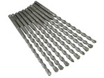 A set of 10 Faithfull screwdrivers with colour-coded handles covering a range of flathead and Phillips sizes.,
