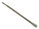 A hardened steel SDS demolition chisel with a wide flat blade, designed for use with SDS rotary hammers to break out tiles, mortar, and concrete.