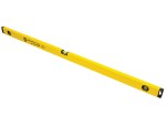 A Faithfull 120cm box-section spirit level with 3 vials, with a milled-edge aluminium body and shock-resistant end caps, for checking accurate levels on site.