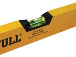 A Faithfull 60cm box-section spirit level with 3 vials, with a milled-edge aluminium body and shock-resistant end caps, for checking accurate levels on site.
