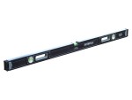 A Faithfull 120cm spirit level with an extruded aluminium body and accurate vials, for checking horizontal and vertical alignment.