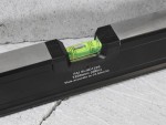 A Faithfull 120cm spirit level with an extruded aluminium body and accurate vials, for checking horizontal and vertical alignment.