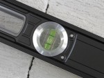 A Faithfull 180cm spirit level with an extruded aluminium body and accurate vials, for checking horizontal and vertical alignment.