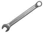 A Faithfull combination spanner with an open-ended jaw at one end and a ring spanner at the other, in chrome vanadium steel.