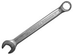 A Faithfull combination spanner with an open-ended jaw at one end and a ring spanner at the other, in chrome vanadium steel.