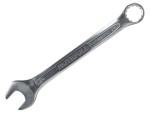 A Faithfull combination spanner with an open-ended jaw at one end and a ring spanner at the other, in chrome vanadium steel.