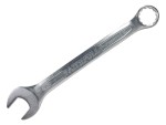A Faithfull combination spanner with an open-ended jaw at one end and a ring spanner at the other, in chrome vanadium steel.
