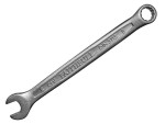 A Faithfull combination spanner with an open-ended jaw at one end and a ring spanner at the other, in chrome vanadium steel.