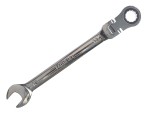 A Faithfull combination spanner with an open-ended jaw at one end and a ring spanner at the other, in chrome vanadium steel.