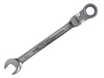 A Faithfull combination spanner with an open-ended jaw at one end and a ring spanner at the other, in chrome vanadium steel.