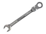 A Faithfull combination spanner with an open-ended jaw at one end and a ring spanner at the other, in chrome vanadium steel.
