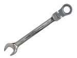 A Faithfull combination spanner with an open-ended jaw at one end and a ring spanner at the other, in chrome vanadium steel.