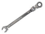 A Faithfull combination spanner with an open-ended jaw at one end and a ring spanner at the other, in chrome vanadium steel.