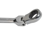 A Faithfull combination spanner with an open-ended jaw at one end and a ring spanner at the other, in chrome vanadium steel.
