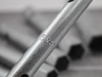A Faithfull spanner or wrench in chrome vanadium steel, for tightening and loosening nuts and bolts.