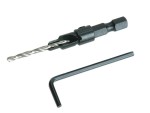A steel screw with a threaded shaft and sharp point, for general-purpose fastening applications.