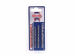A steel screw with a threaded shaft and sharp point, for general-purpose fastening applications.