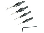A steel screw with a threaded shaft and sharp point, for general-purpose fastening applications.