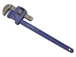 A blue-handled pipe wrench with a metal adjustable jaw, labeled FAITHFULL on the handle, is shown against a white background.