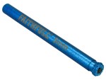 A bi-metal 5mm hole saw with hardened teeth and a centre drill-bit pilot, for cutting large-diameter holes in timber, metal, and plastic.